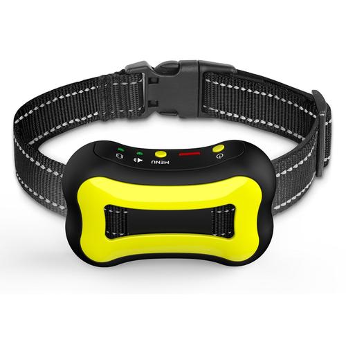 Jaune - Dispositif Anti Aboiement Pour Chien, Rechargeable, Usb, Électrique, Ultrasonique, Entraînement, Anti Aboiement, Vibration, Collier Anti Aboiement