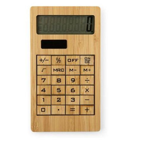 Calculatrice solaire Bambou Green Eco Planet