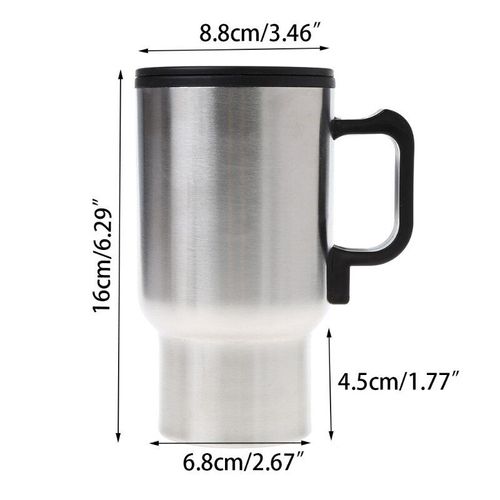 12V voiture chauffage tasse en acier inoxydable voyage bouilloire électrique isolé Thermos tasse Dropship