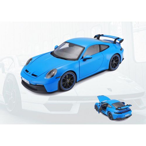 Véhicules Miniatures Die Cast 1/18 Porsche 911 Gt3 2022 - Bleue