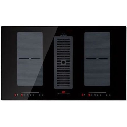 Hotte aspirante - Klarstein Full House Down Air System - cuisinière à induction - 477 m³/h classe A+