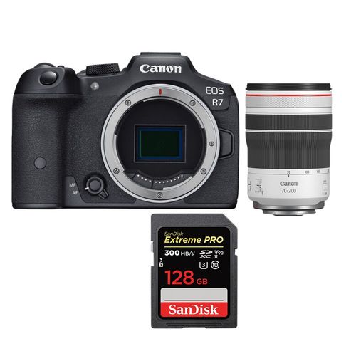 Canon EOS R7 + RF 70-200mm F4 L IS USM+SanDisk 128 Go Extreme PRO UHS-II SDXC 300 Mo/s