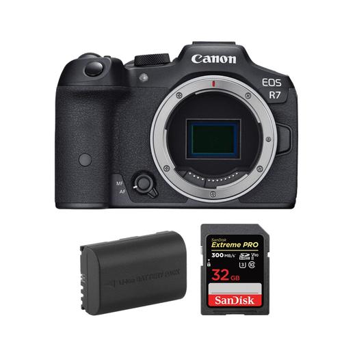 Canon EOS R7 + Canon LP-E6NH+SanDisk 32 Go Extreme PRO UHS-II SDXC 300 Mo/s