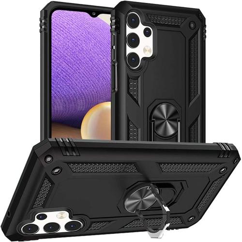 Coque Samsung A32 5g, Coque Samsung Galaxy A32 5g, Coque En Silicone Avec Béquille Pour Coque Galaxy A32 5g Noir