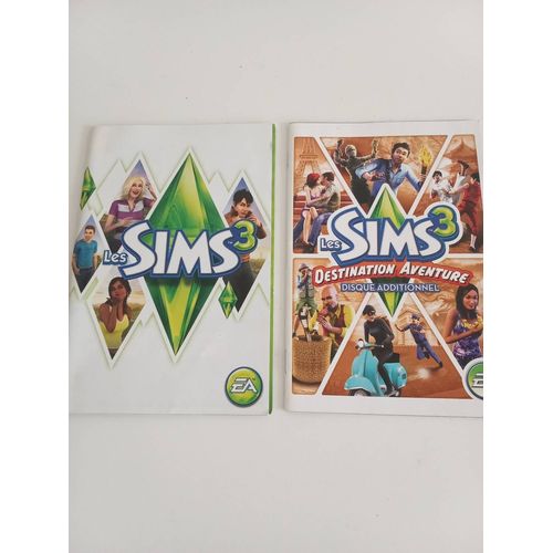 Lot De 2 Notices Sims 3 - Pc