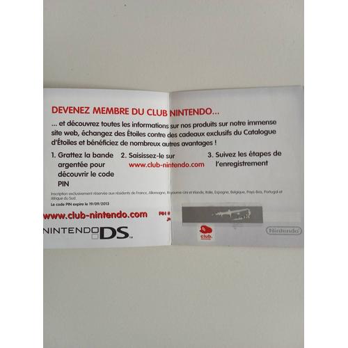 Carte Club Nintendo Quasiment Non Grattée Du Pokemon Soulsilver - Nintendo Ds