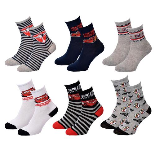 Chaussettes Pack Garçon Cars Pack De 6 Paires 7347