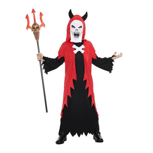 Déguisement De Démon Ou Diable Avec Masque Pour Garçon.