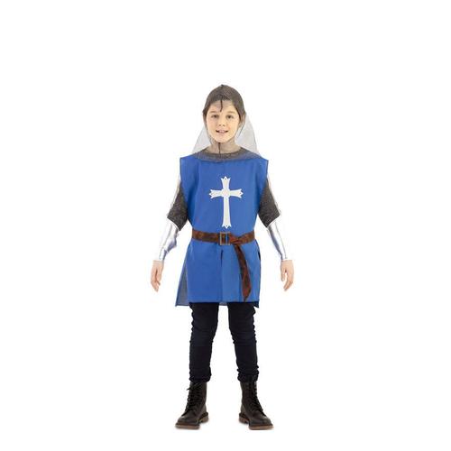 Costume Bleu De Cape De Guerrier Médiéval Pour Enfants