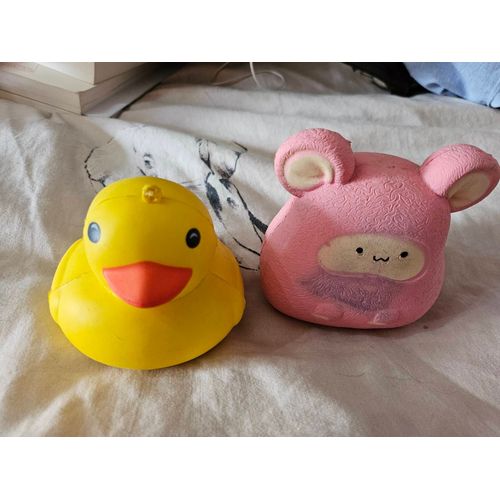 Lot De Jouet Anti-Stress Canard Et Pibk Roo