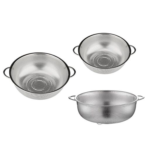 Passoire Pliable En Silicone - 28x21.5 Cm, Pour égoutter Pâtes, Légumes, Fruits - 12