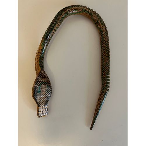 Serpent Cobra En Bois Articulé 60cm