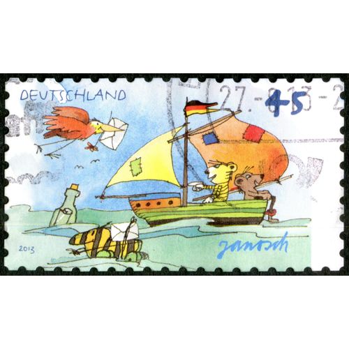 Timbre Oblitéré Deutschland, Janosch, 2013, 45