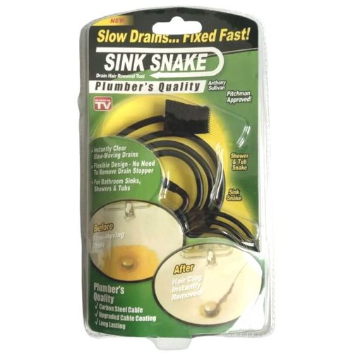 Mini Furet Déboucheur Flexible Spécial Cheveux, Outil de Nettoyage pour Évier,Lavabo, Douche et Baignoire