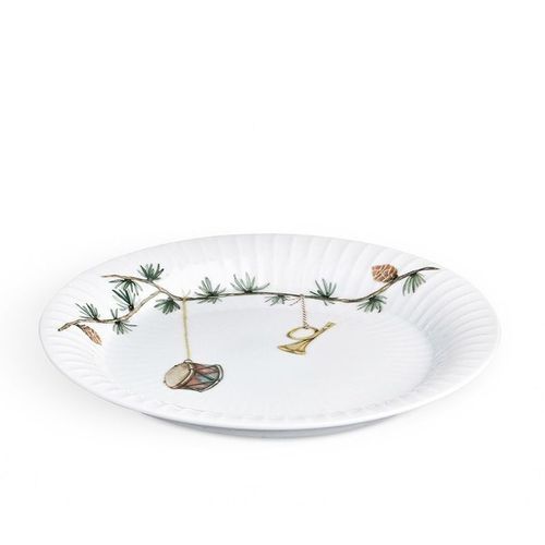 Kähler - Hammershøi Christmas Plate ø19 Cm White With Deco (18142)