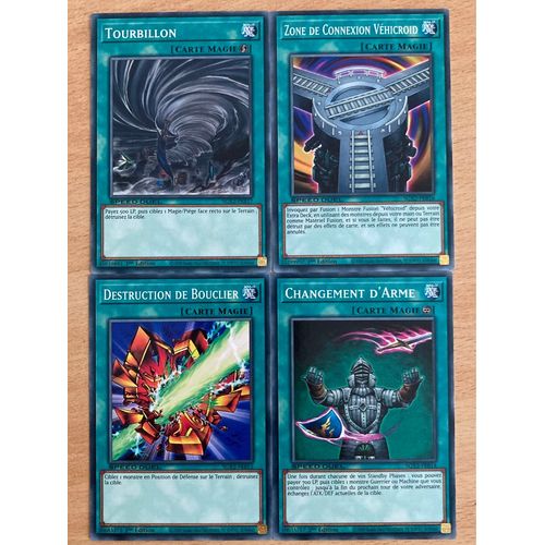 (842) Tourbillon + Zone De Connexion Véhicroid + Destruction De Bouclier + Changement D’Arme (Yu Gi Oh) 