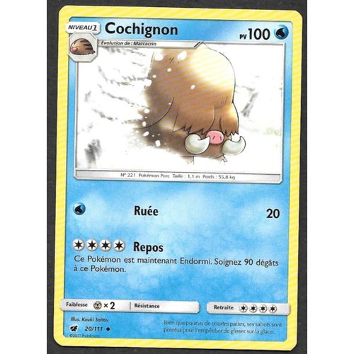Carte Pokémon Cochignon 20/111 - Invasion Carmin (Vf)