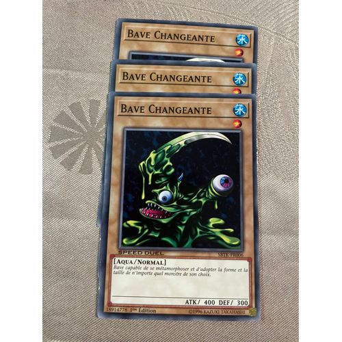 Carte Yu Gi Oh ! Lot De 3 Cartes ! Bave Changeante Sbtk-Fr006