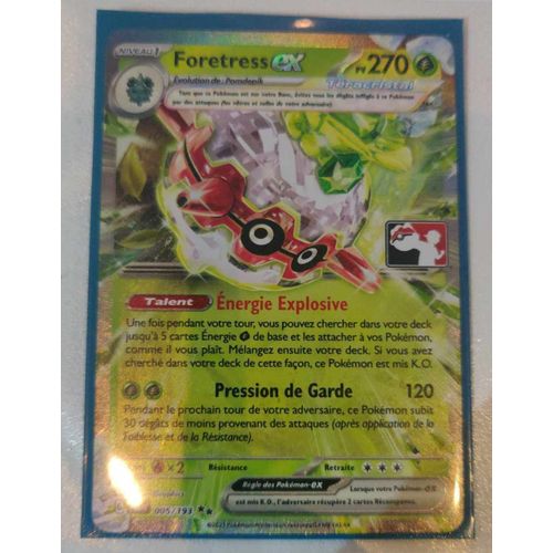 Pokémon Foretress Ex 005/193 Téracristal Wolrd Championship 2024