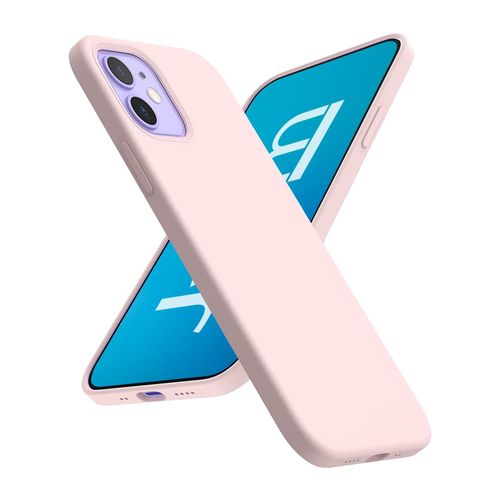 Jaym - Coque Silicone Rose Comptatible Avec [ Apple Iphone 16 Pro ] - 100% Silicone Et Microfibre - Renforcée Et Ultra Doux