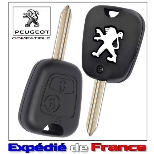 Coque De Remplacement Pour Clé Plip 2 Boutons Peugeot Partner Expert Boxer 106 206 306 405 406 + Lame Sx9