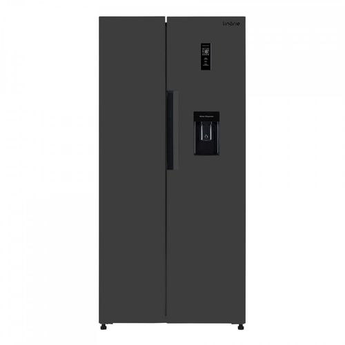 Réfrigérateur Américain Linarie LSSBS460WBK 444 Litres porte en métal noir (LINARIE)