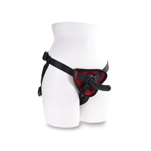 Hanais Et Dong Silicone Saffron Pegging Kit Noir - Sportsheets - Noir