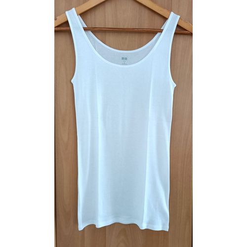 Debardeur Blanc. Uniqlo. Coton. Taille 36 / 38
