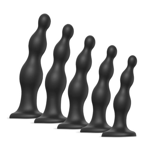 Dildo Plug Beads Noir - Strap-On-Me Taille S - Noir