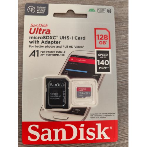SanDisk Ultra 128 Go micro SDXC Carte mémoire flash