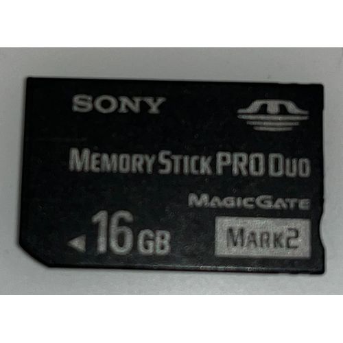 Carte mémoire SONY memory stick Pro Duo mark 2 16GO noire