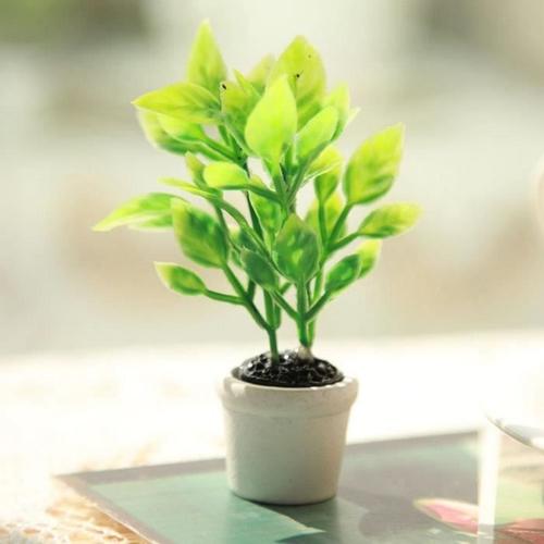 Plante artificielle en pot, plante verte miniature, fausse plante en pot  plante verte artificielle plante verte portable décor de