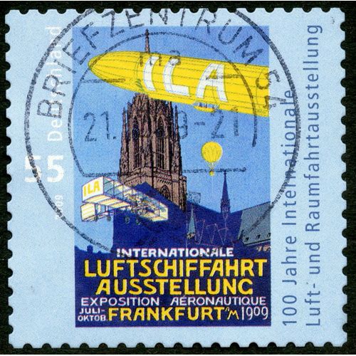 Timbre Oblitéré Deutschland, Internationale Luftschiffahrt Ausstellung , Exposition Aéronautique Frankfurt Am, 2009, 55
