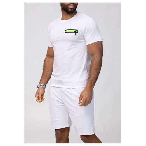 Ensemble Short,T-Shirt Blanc Homme
