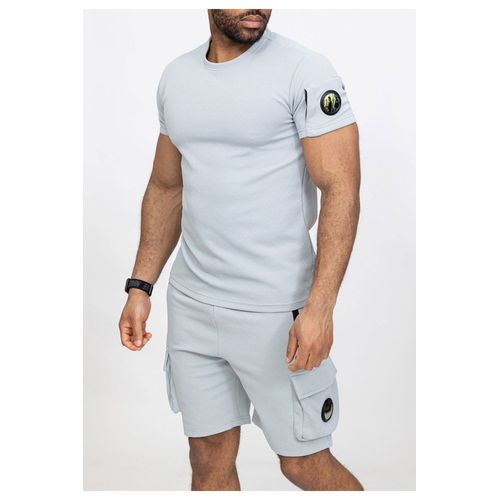 Ensemble Short,T-Shirt Gris Homme
