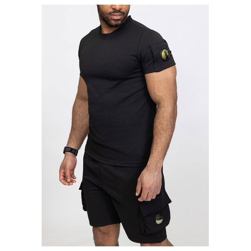 Ensemble Short,T-Shirt Noir Homme