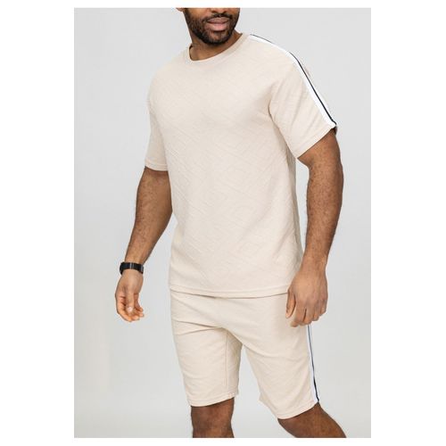 Ensemble Short,T-Shirt Beige Homme