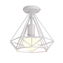 Lampe Puzzle Suspension Plafond - Luminaire Abat-Jour Fleur avec Câble et  Bague E27 - Lustre Chambre Salle à Manger Cuisine Salon - Blanc