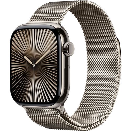 Apple Watch Series 10 Gps + Cellular - Boîtier Titane 42 Mm Finition Naturel - Boucle