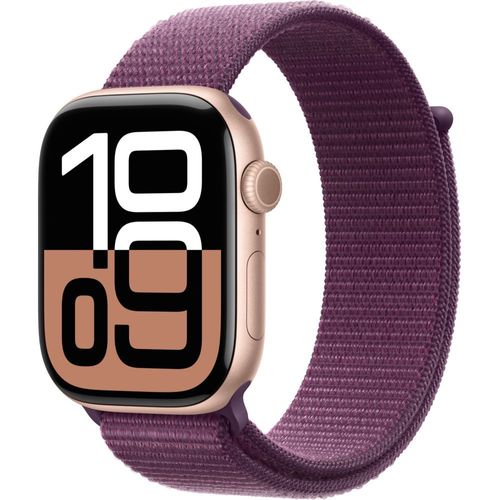 Apple Watch Series 10 Gps - Boîtier Aluminium 46 Mm Finition Or Rose - Boucle