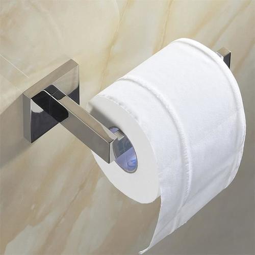 Porte-Papier Toilett en Acier Inoxydable 304 Fixation Murale Porte Rouleau  Papier Toilette pour Salle de