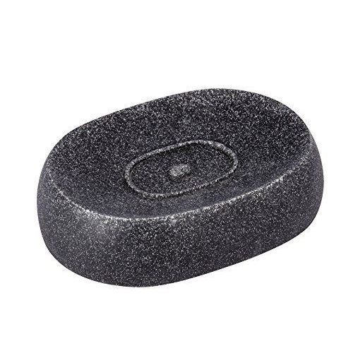Wenko 22022100 Puro Porte-Savon Polyrésine Anthracite 12,7 X 9,0 X 3,1 Cm