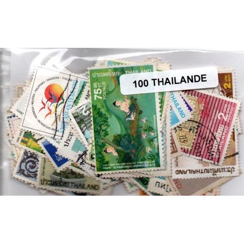 Lot 100 Timbres De Thailande