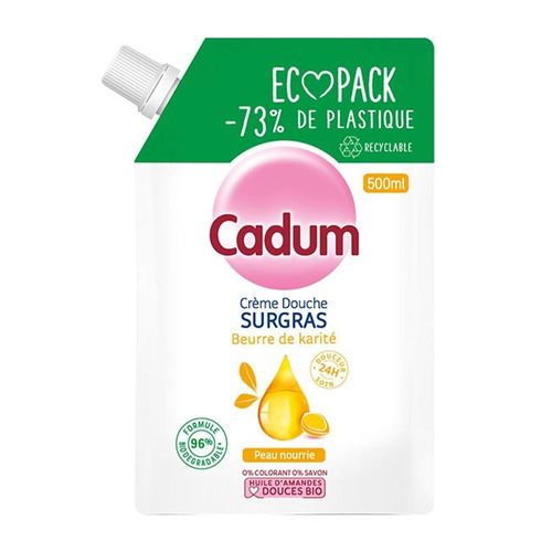 Ecopack Gel Douche Cadum Crème Douche Surgras Beurre De Karité 500ml 