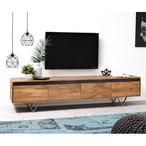 Table-Tv Stonegrace Acacia Nature 200 Cm 4 Tiroirs