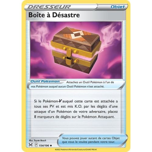 Carte Pokemon - Boite A Desastre - 154/196 - Eb11 Origine Perdue -