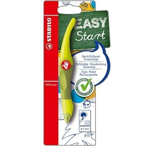 1 Recharge Arôme Stabilo-Easyoriginal-Stylo Roller Ergonomique Pour Droitier-Encre Bleue Effaçable) À Encre (Vert Clair/Vert