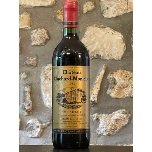 Vin Rouge, Bordeaux Superieur, Château Cluchard Moniduc 1982