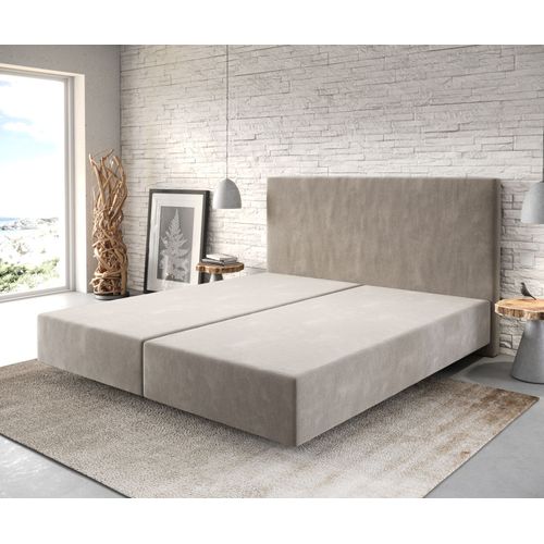 Cadre De Sommier Dream-Well Microfibre Beige 180x200 Cadre De Lit