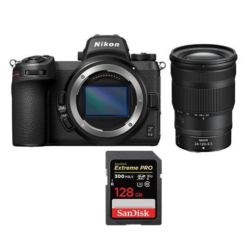 Nikon Z6 II Kit Z 24-120mm f4 S + SanDisk 128 Go Extreme Pro SDXC UHS-II U3 300 Mo/s